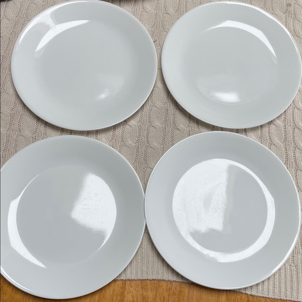 4 Corelle by Corning Classic White Frost Dinner Plate Set. Measurements in pics - Picture 7 of 9